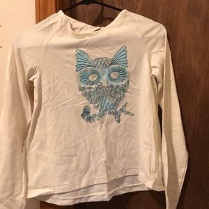 Cream owl long sleeve